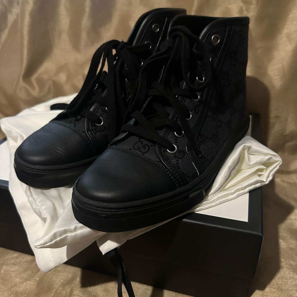 Gucci Black High-Top Sneakers